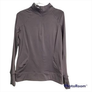 Apana Quarter Zip Athletic Long Sleeve Top size M